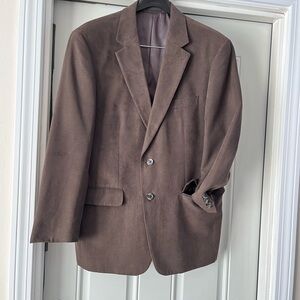 Andrew Fezza Chocolate Brown Sport Coat, 42S, includes Keneth Cole NWT tie!